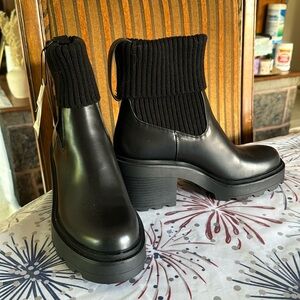 Zara black boots